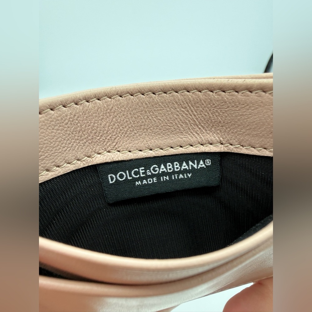 Dolce & Gabbana Devotion Blush Pink Leather Card Case - Picture 5 of 5